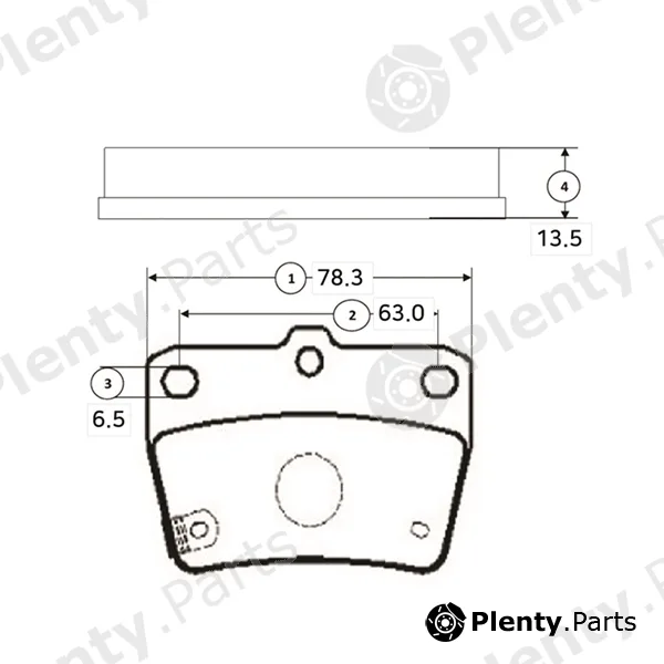 CTR GK1118 — Brake Pad Set, disc brake