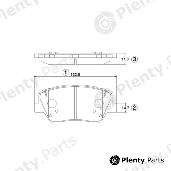 CTR GK1403 — Brake Pad Set, disc brake