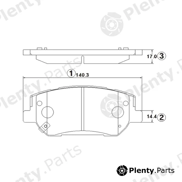CTR GK1406 — Brake Pad Set, disc brake