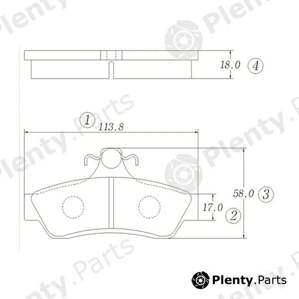 CTR GK0311 — Brake Pad Set, disc brake