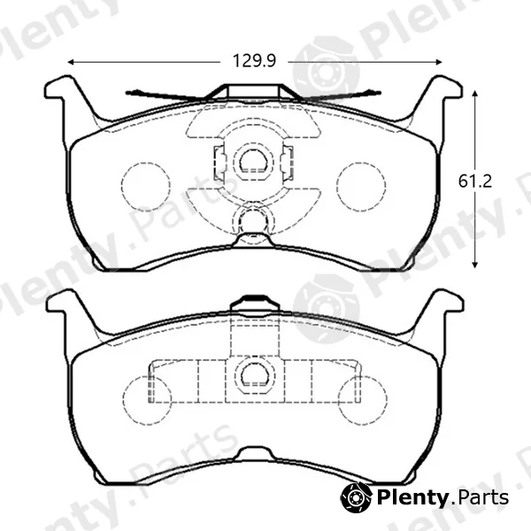 CTR GK0148 — Brake Pad Set, disc brake