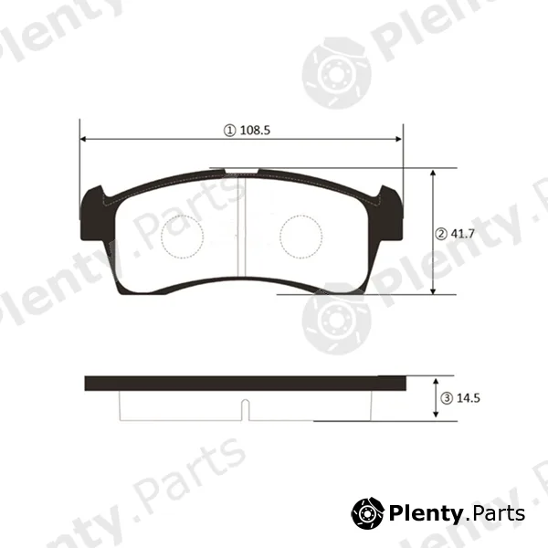 CTR GK1451 — Brake Pad Set, disc brake