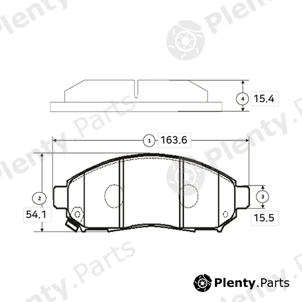 CTR GK0854 — Brake Pad Set, disc brake