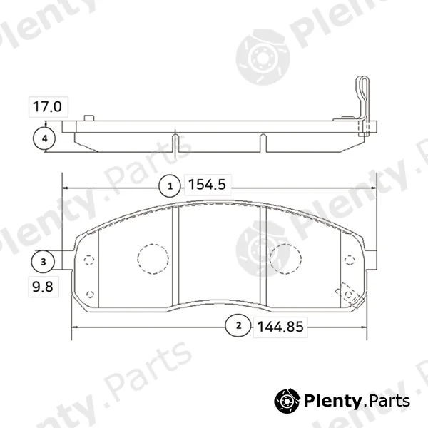 CTR GK0530 — Brake Pad Set, disc brake
