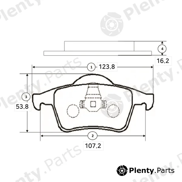 CTR GK1221 — Brake Pad Set, disc brake