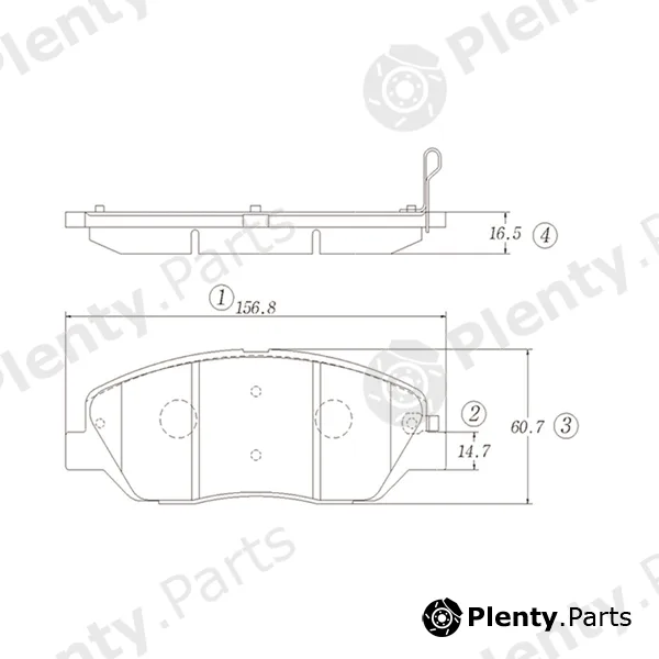 CTR GK0565 — Brake Pad Set, disc brake