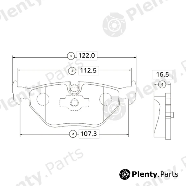 CTR GK0005 — Brake Pad Set, disc brake