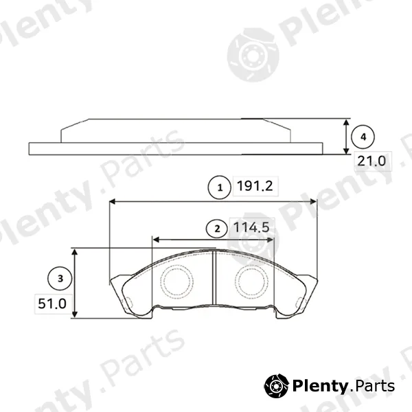 CTR GK0424 — Brake Pad Set, disc brake