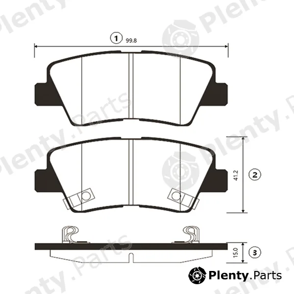 CTR GK0499 — Brake Pad Set, disc brake