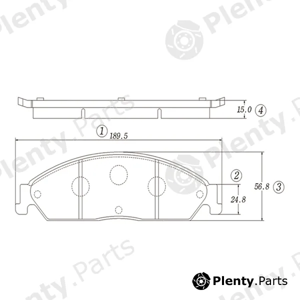CTR GK0149 — Brake Pad Set, disc brake
