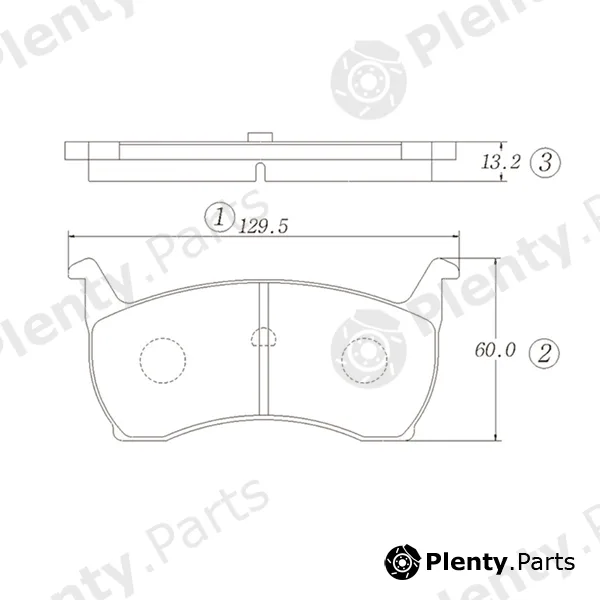 CTR GK0146 — Brake Pad Set, disc brake