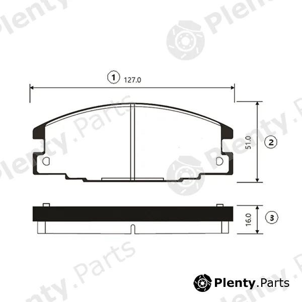 CTR GK0416 — Brake Pad Set, disc brake