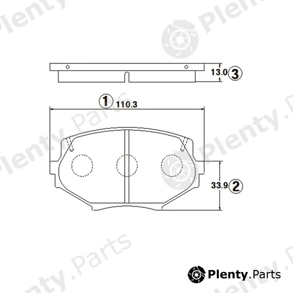 CTR GK0650 — Brake Pad Set, disc brake