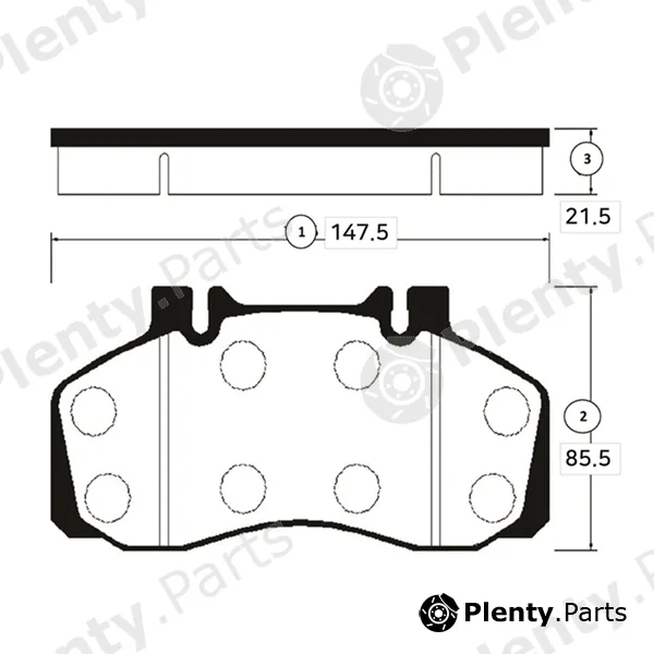 CTR GK0490 — Brake Pad Set, disc brake