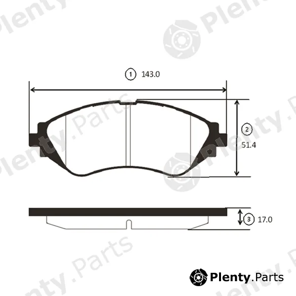 CTR GK0433 — Brake Pad Set, disc brake