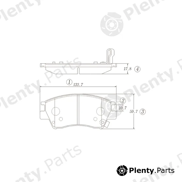 CTR GK1399 — Brake Pad Set, disc brake