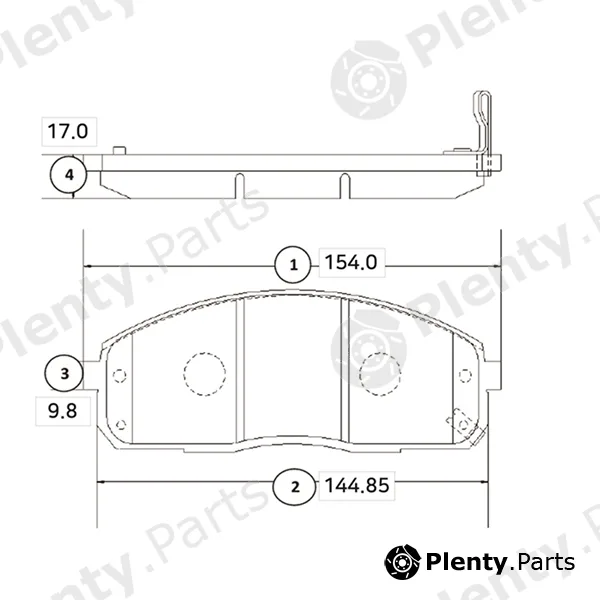 CTR GK0483 — Brake Pad Set, disc brake