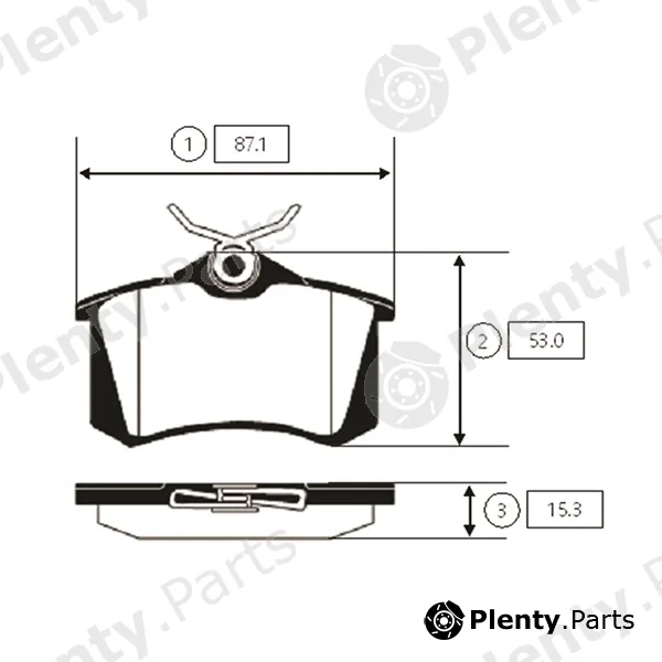 CTR GK0920 — Brake Pad Set, disc brake