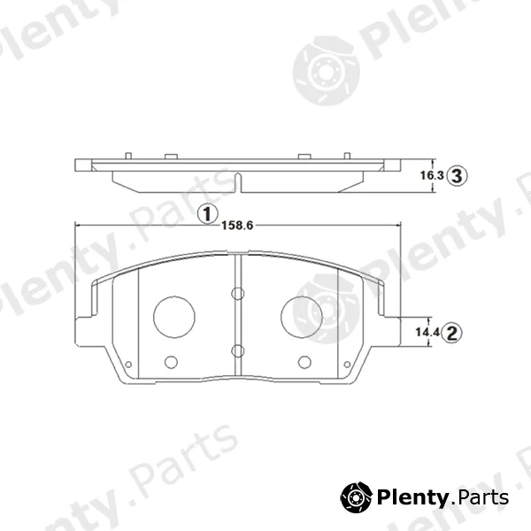 CTR GK1409 — Brake Pad Set, disc brake