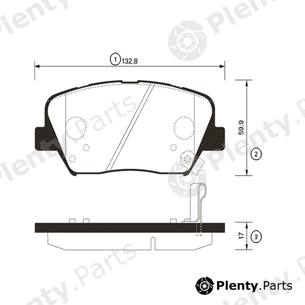 CTR GK0556 — Brake Pad Set, disc brake