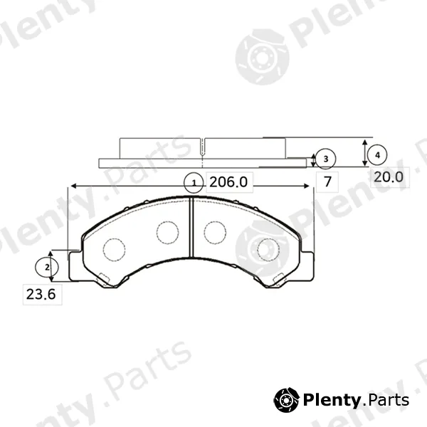 CTR GK0409 — Brake Pad Set, disc brake
