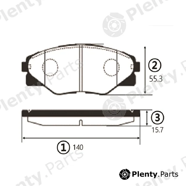 CTR GK1194 — Brake Pad Set, disc brake