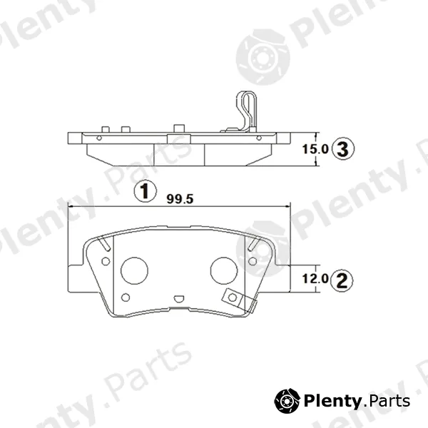 CTR GK1390 — Brake Pad Set, disc brake