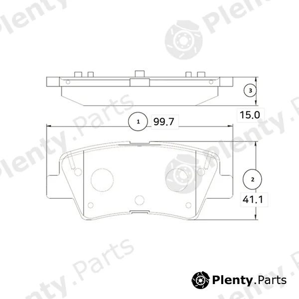 CTR GK1372 — Brake Pad Set, disc brake