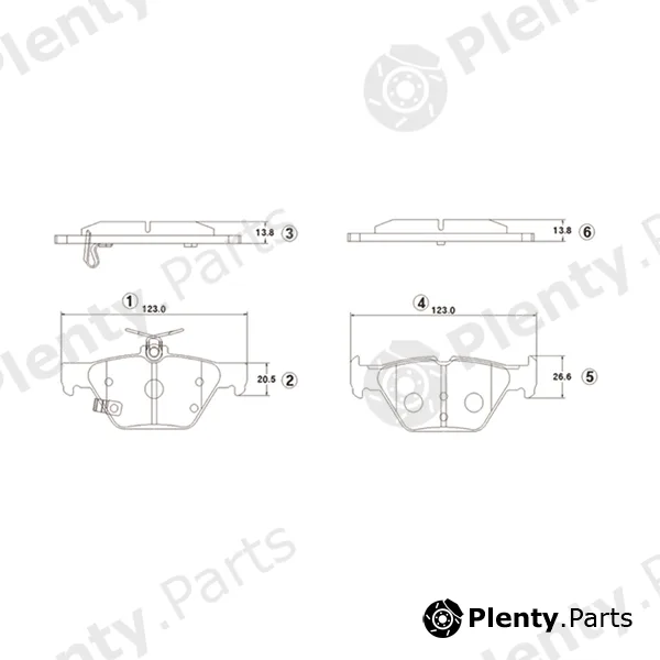 CTR GK1426 — Brake Pad Set, disc brake