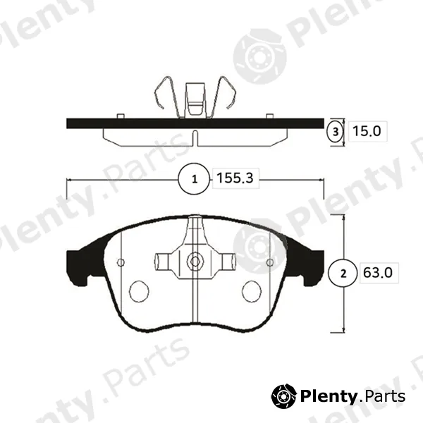 CTR GK0987 — Brake Pad Set, disc brake