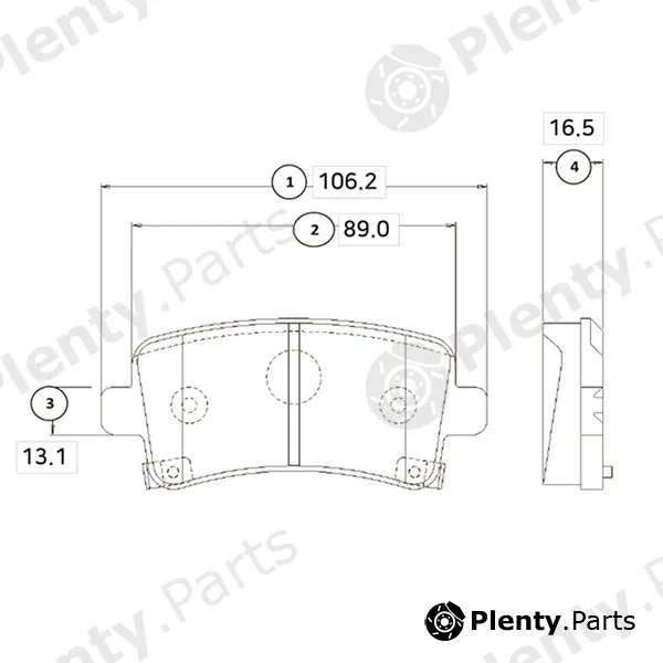 CTR GK0453 — Brake Pad Set, disc brake