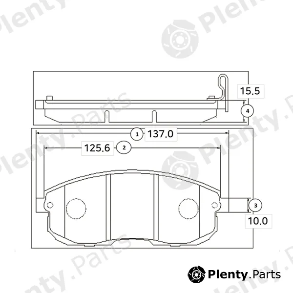 CTR GK0979 — Brake Pad Set, disc brake