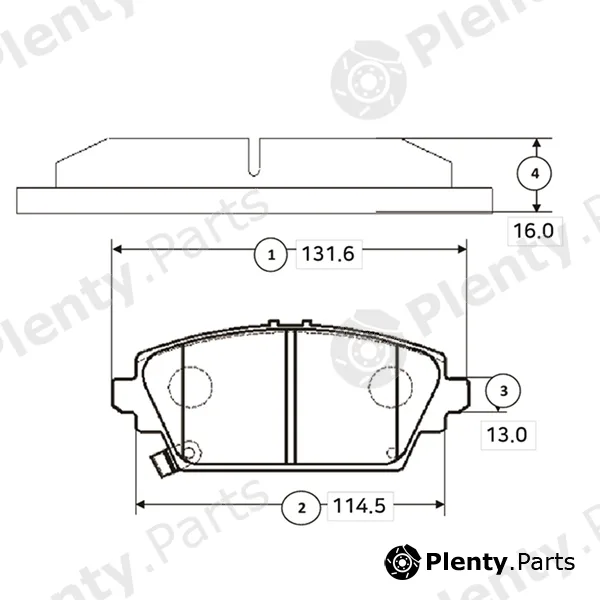 CTR GK0379 — Brake Pad Set, disc brake