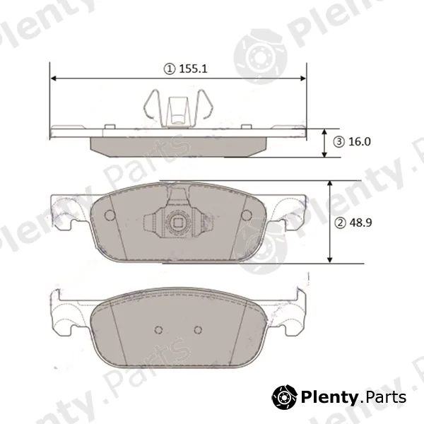 CTR GK1467 — Brake Pad Set, disc brake