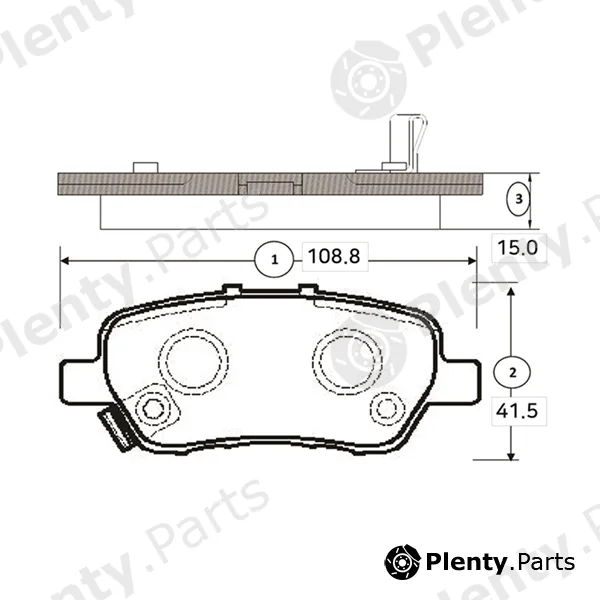 CTR GK0387 — Brake Pad Set, disc brake