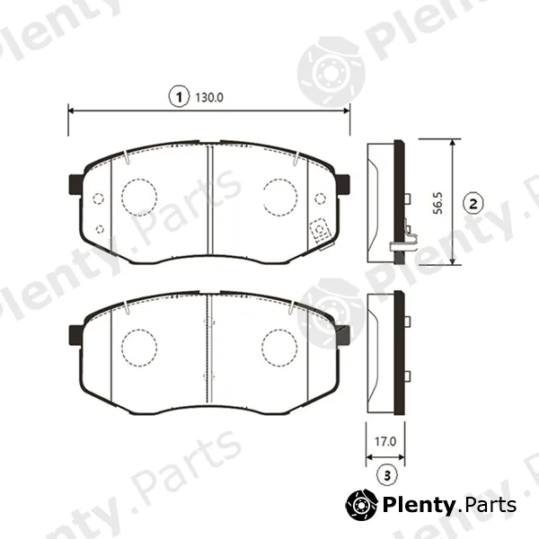 CTR GK1369 — Brake Pad Set, disc brake