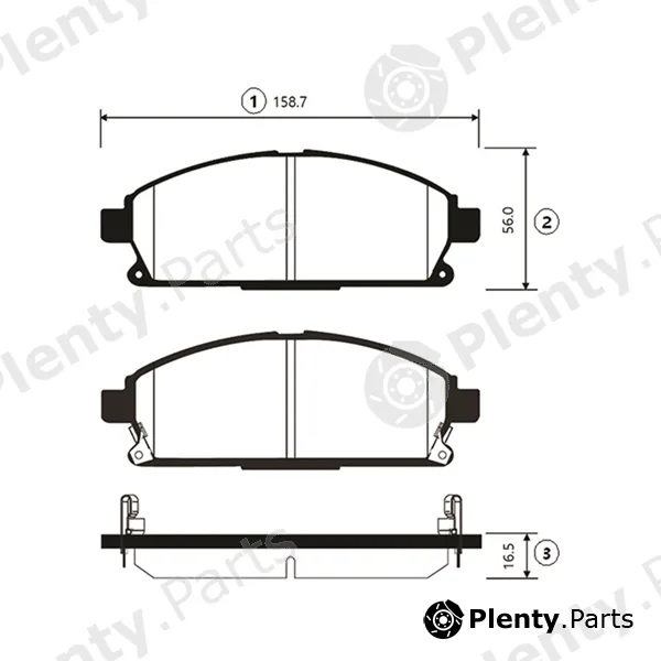 CTR GK0724 — Brake Pad Set, disc brake