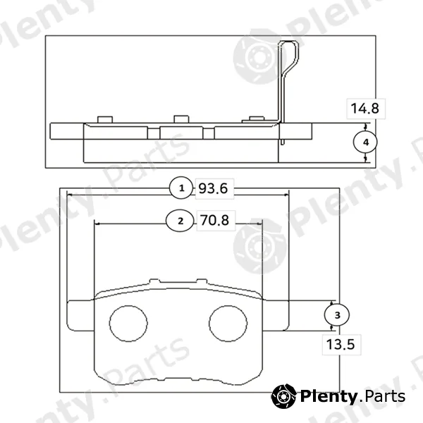 CTR GK0341 — Brake Pad Set, disc brake