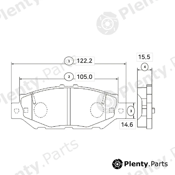 CTR GK1077 — Brake Pad Set, disc brake