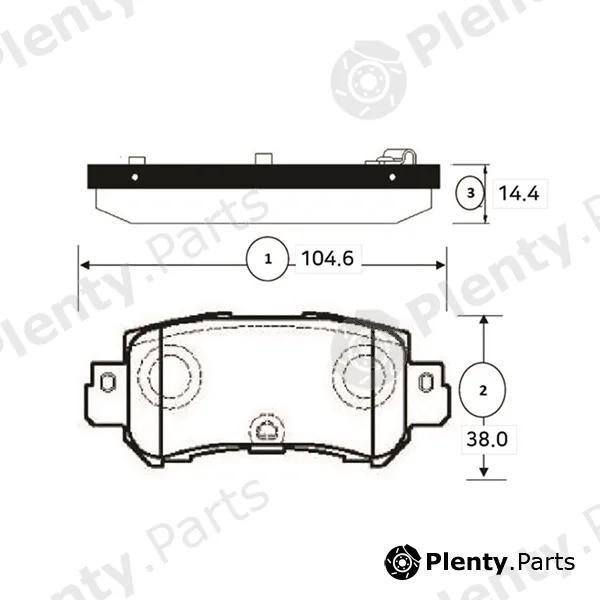 CTR GK1355 — Brake Pad Set, disc brake