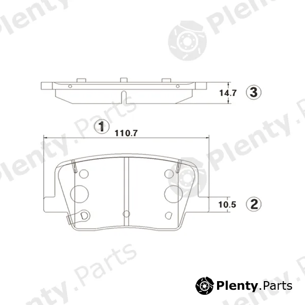 CTR GK1418 — Brake Pad Set, disc brake