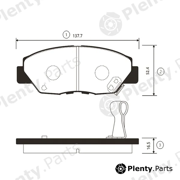 CTR GK0351 — Brake Pad Set, disc brake
