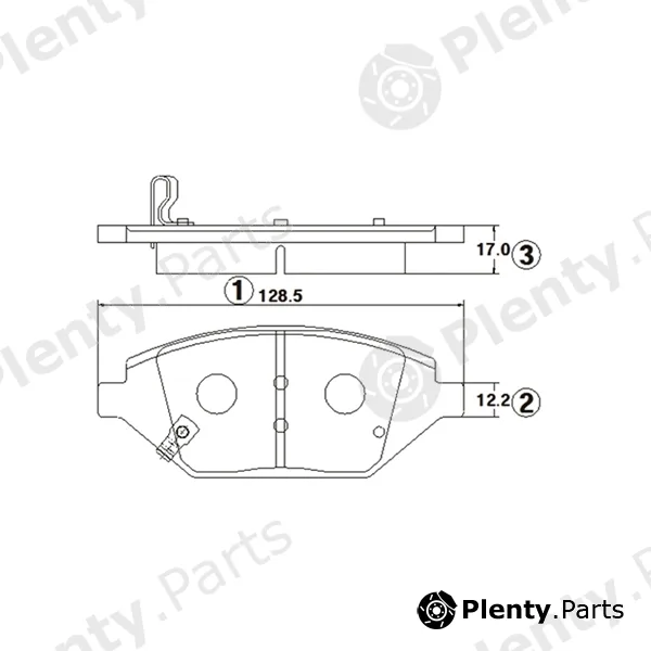 CTR GK1396 — Brake Pad Set, disc brake