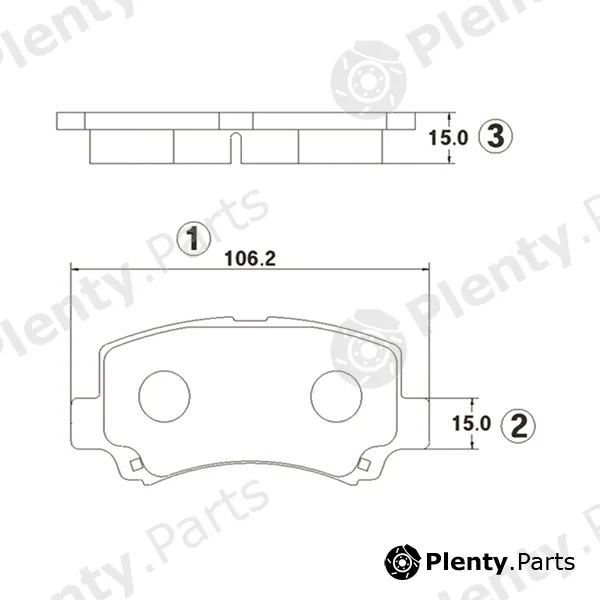 CTR GK0941 — Brake Pad Set, disc brake