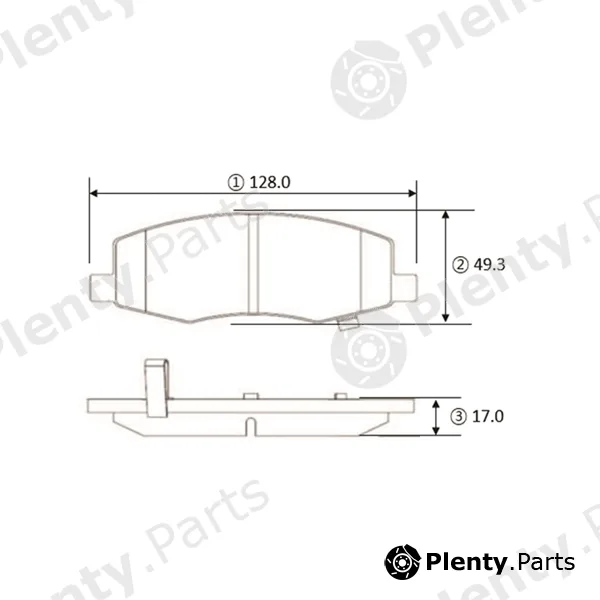 CTR GK1438 — Brake Pad Set, disc brake
