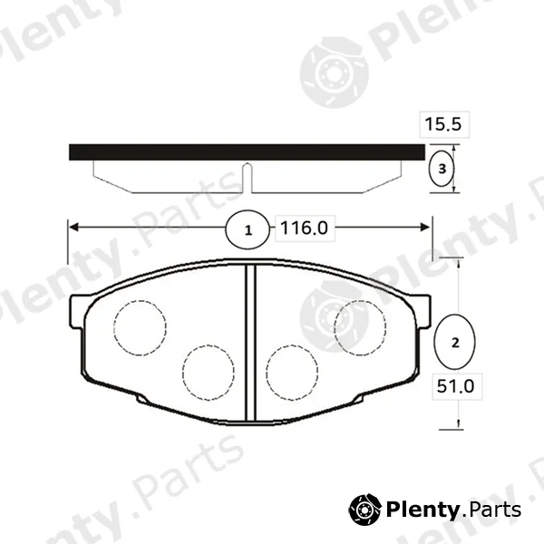 CTR GK1031 — Brake Pad Set, disc brake