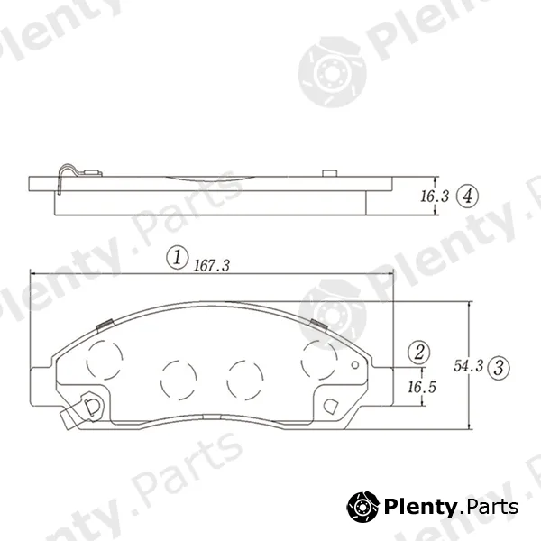CTR GK0309 — Brake Pad Set, disc brake
