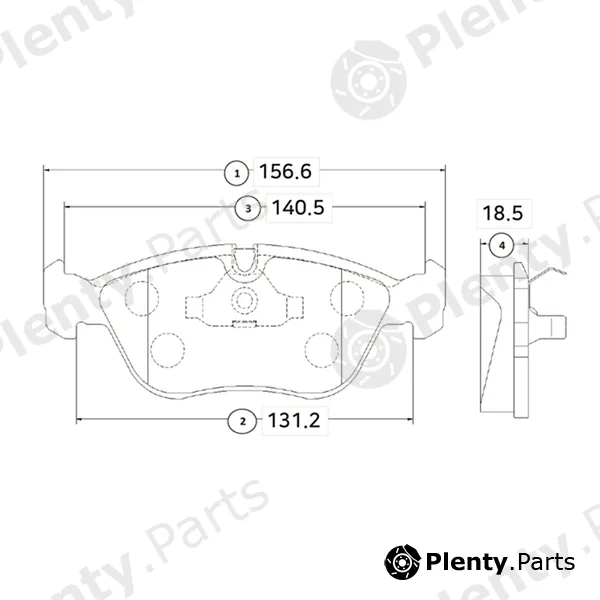 CTR GK1213 — Brake Pad Set, disc brake