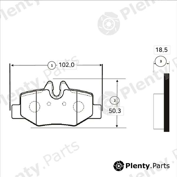 CTR GK0068 — Brake Pad Set, disc brake