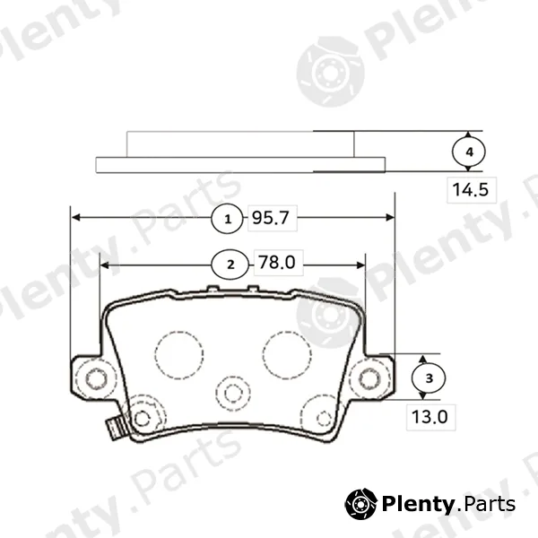 CTR GK0389 — Brake Pad Set, disc brake
